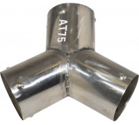 Насадка металлическая Y-образная Nordberg AT75 для шланга D=75 мм